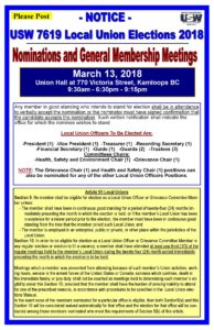 Local 7619 Elections 2018